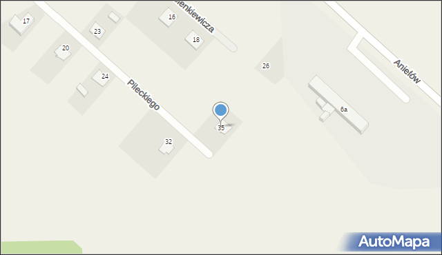 Sulmierzyce, Pileckiego Witolda, rtm., 35, mapa Sulmierzyce