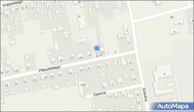 Sulmierzyce, Piłsudskiego Józefa, marsz., 11, mapa Sulmierzyce