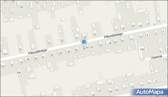 Sulmierzyce, Piłsudskiego Józefa, marsz., 24, mapa Sulmierzyce