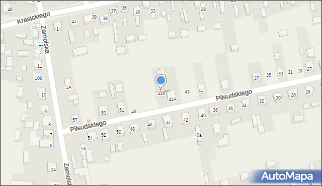 Sulmierzyce, Piłsudskiego Józefa, marsz., 41b, mapa Sulmierzyce