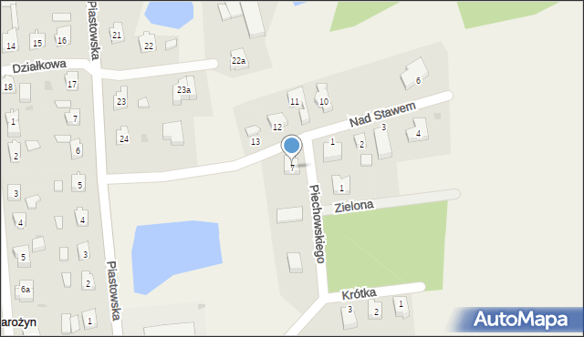 Swarożyn, Piechowskiego Feliksa, ks., 7, mapa Swarożyn