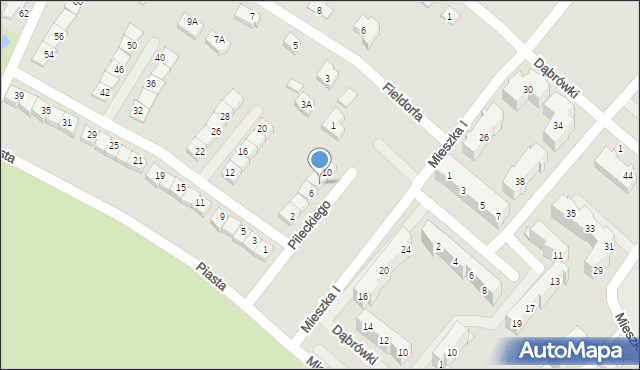 Świebodzice, Pileckiego Witolda, rtm., 8, mapa Świebodzice