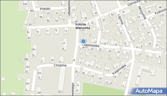 Świętochłowice, Piastowska, 37, mapa Świętochłowice