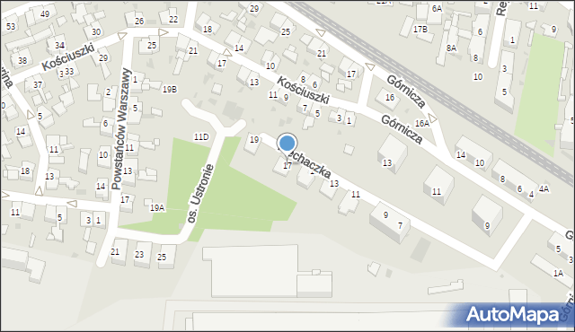 Świętochłowice, Piechaczka Teodora, 17, mapa Świętochłowice