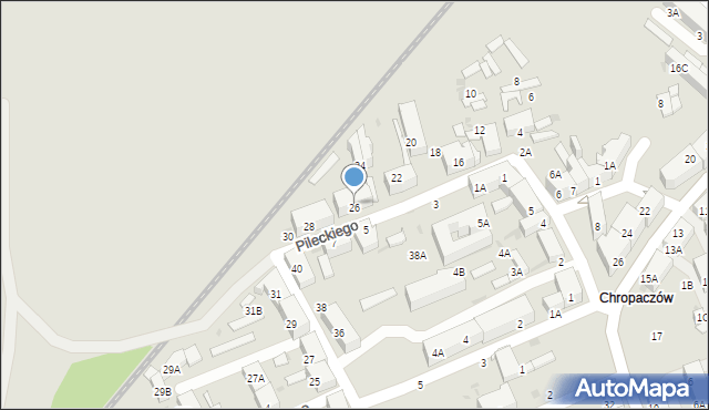 Świętochłowice, Pileckiego Witolda, rtm., 26A, mapa Świętochłowice