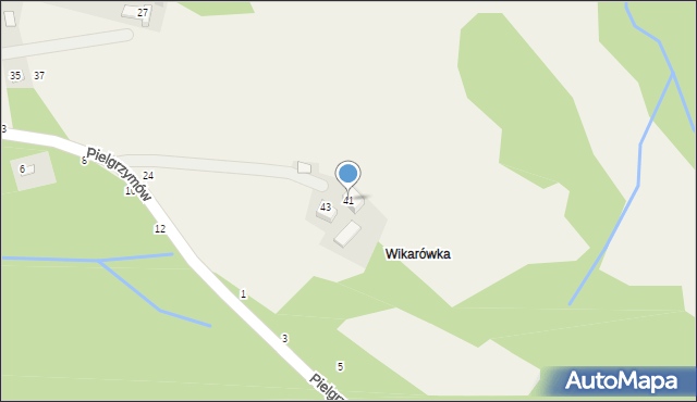 Świnna, Pielgrzymów, 41, mapa Świnna