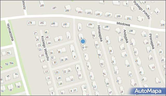 Szczecin, Piotrowskiego Tadeusza, 5, mapa Szczecina