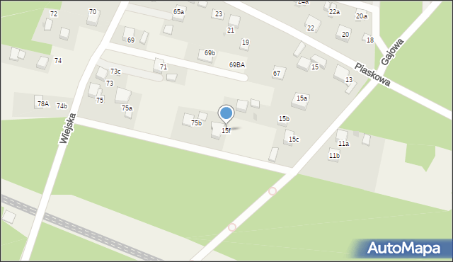 Szczejkowice, Piaskowa, 15f, mapa Szczejkowice