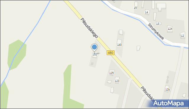 Szczerców, Piłsudskiego Józefa, marsz., 131, mapa Szczerców