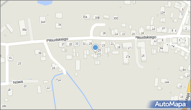 Szczucin, Piłsudskiego Józefa, marsz., 27, mapa Szczucin