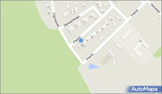 Szepietowo, Piwna, 36, mapa Szepietowo
