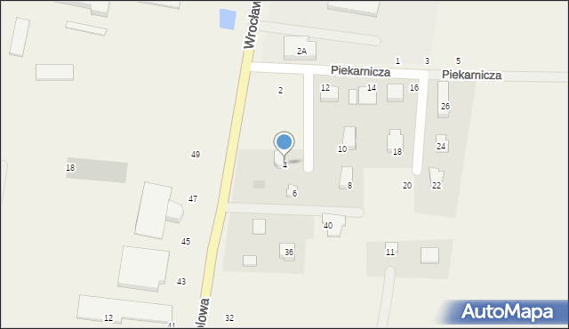 Szewce, Piekarnicza, 4, mapa Szewce