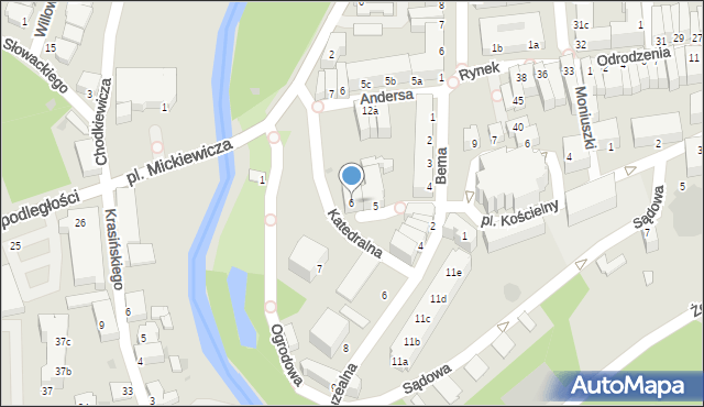 Szprotawa, Piastowska, 6, mapa Szprotawa