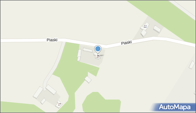 Sztabin, Piaski, 25, mapa Sztabin