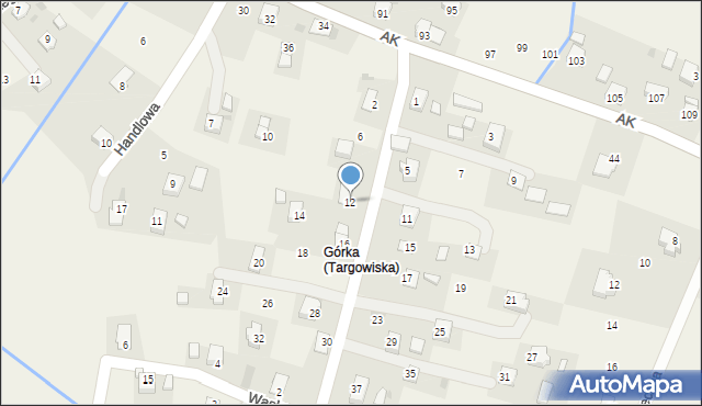 Targowiska, Piłsudskiego Józefa, marsz., 12, mapa Targowiska