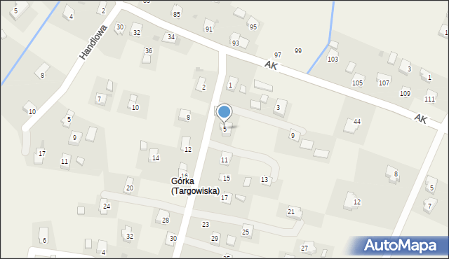 Targowiska, Piłsudskiego Józefa, marsz., 5, mapa Targowiska