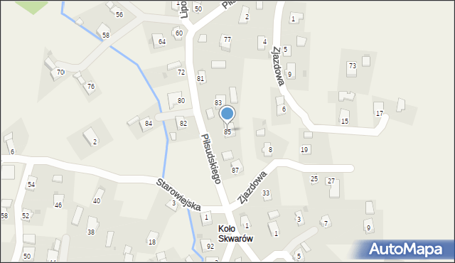 Targowiska, Piłsudskiego Józefa, marsz., 85, mapa Targowiska