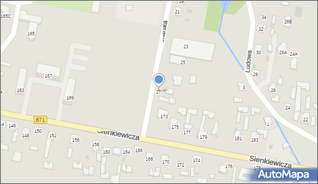 Tarnobrzeg, Piekarska, 27, mapa Tarnobrzegu