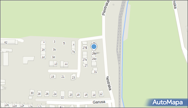 Tarnowskie Góry, Piestraka Feliksa, 29b, mapa Tarnowskie Góry