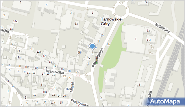 Tarnowskie Góry, Piłsudskiego Józefa, marsz., 4, mapa Tarnowskie Góry