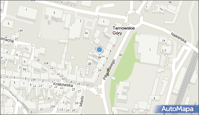 Tarnowskie Góry, Piłsudskiego Józefa, marsz., 4a, mapa Tarnowskie Góry