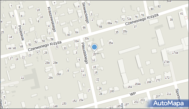 Terespol, Piłsudskiego Józefa, marsz., 10, mapa Terespol