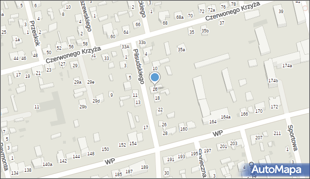 Terespol, Piłsudskiego Józefa, marsz., 16, mapa Terespol