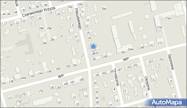Terespol, Piłsudskiego Józefa, marsz., 26, mapa Terespol