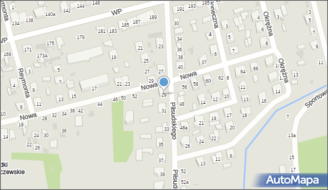 Terespol, Piłsudskiego Józefa, marsz., 29, mapa Terespol