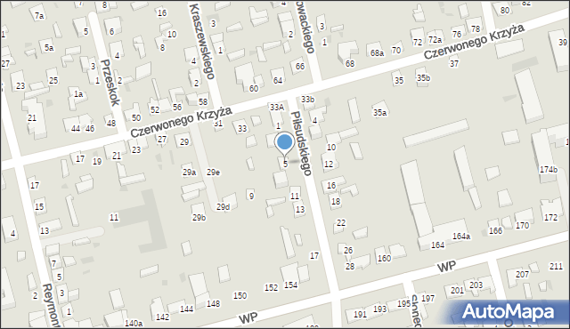 Terespol, Piłsudskiego Józefa, marsz., 5, mapa Terespol