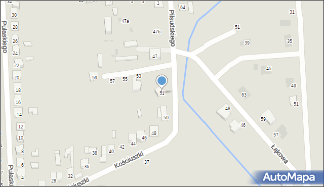 Terespol, Piłsudskiego Józefa, marsz., 51, mapa Terespol