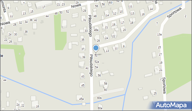Terespol, Piłsudskiego Józefa, marsz., 52, mapa Terespol