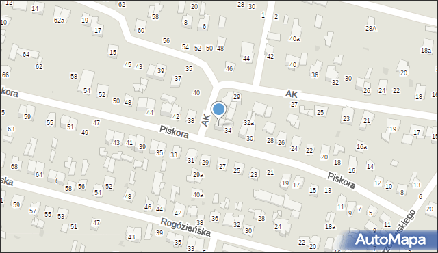 Tomaszów Lubelski, Piskora Tadeusza, 36, mapa Tomaszów Lubelski