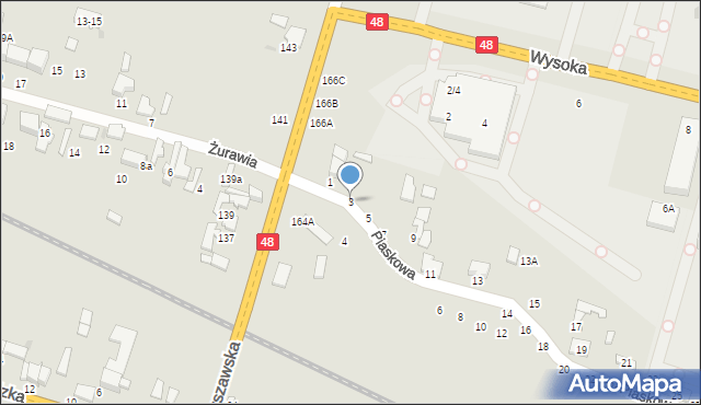 Tomaszów Mazowiecki, Piaskowa, 3, mapa Tomaszów Mazowiecki