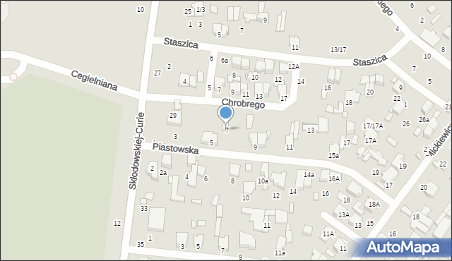 Tomaszów Mazowiecki, Piastowska, 7, mapa Tomaszów Mazowiecki