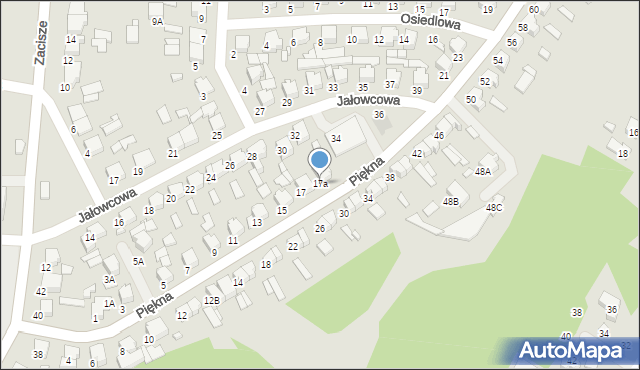 Tomaszów Mazowiecki, Piękna, 17a, mapa Tomaszów Mazowiecki