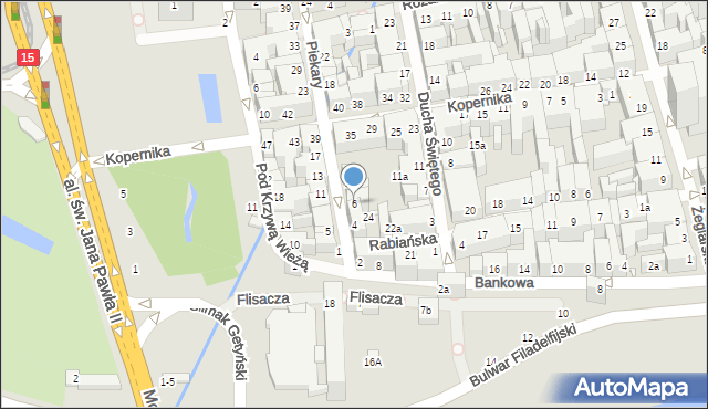 Toruń, Piekary, 6, mapa Torunia