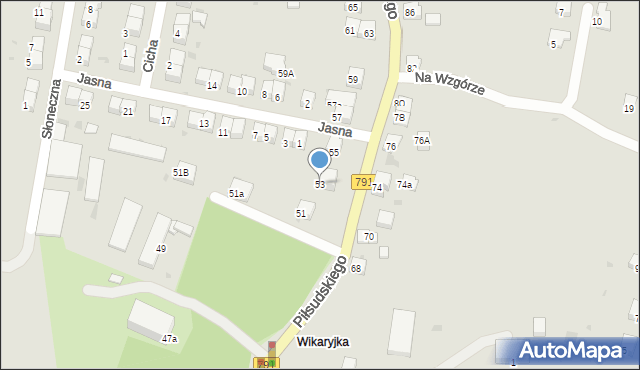 Trzebinia, Piłsudskiego Józefa, marsz., 53, mapa Trzebinia