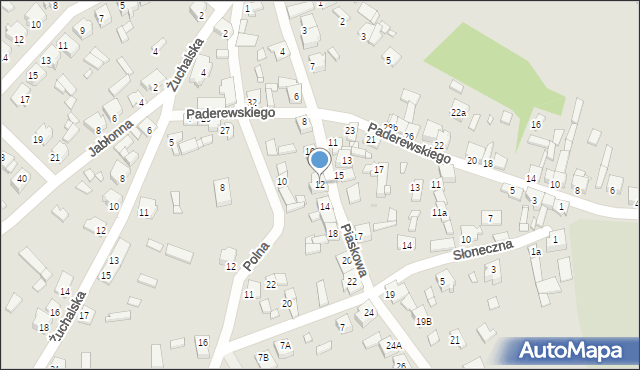 Tuliszków, Piaskowa, 12, mapa Tuliszków