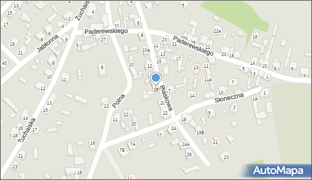 Tuliszków, Piaskowa, 18, mapa Tuliszków