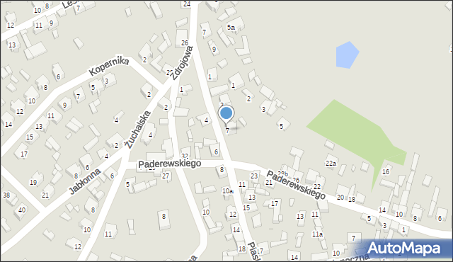 Tuliszków, Piaskowa, 7, mapa Tuliszków