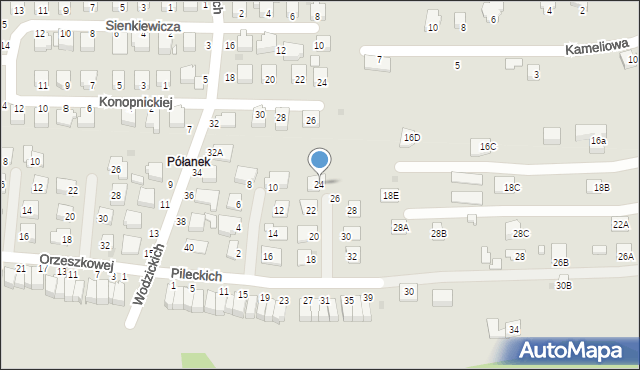 Tyczyn, Pileckich, 24, mapa Tyczyn