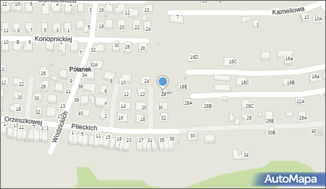 Tyczyn, Pileckich, 28, mapa Tyczyn