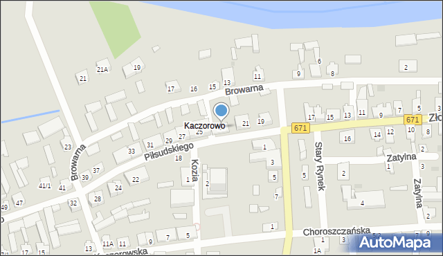 Tykocin, Piłsudskiego Józefa, marsz., 23, mapa Tykocin