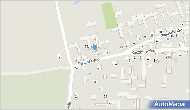 Tykocin, Piłsudskiego Józefa, marsz., 73, mapa Tykocin
