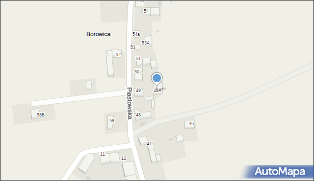 Uciechów, Piastowska, 49A, mapa Uciechów