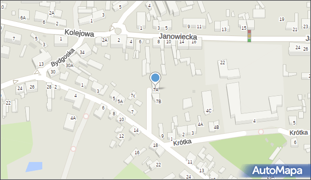 Wągrowiec, Piaskowa, 7A, mapa Wągrowiec