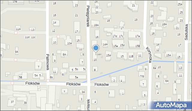 Warszawa, Pielęgniarek, 12, mapa Warszawy