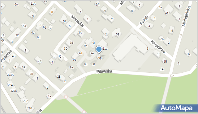 Warszawa, Pilawska, 11, mapa Warszawy