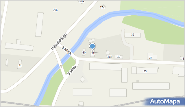 Werbkowice, Piłsudskiego Józefa, marsz., 31, mapa Werbkowice